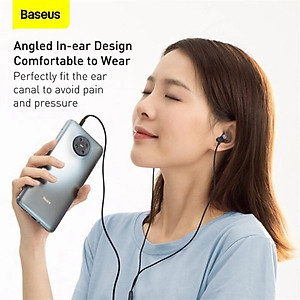 Tai nghe AUX 3.5mm Baseus Encok H19 Wired Earphone-Hàng Chính Hãng Baseus