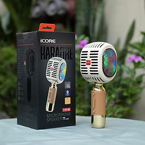 Micro Karaoke kèm loa Bluetooth iCore YM99 - Hàng chính hãng