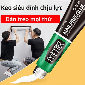 Keo Dán Đa Năng, Keo Siêu Dính, Dán chắc như đóng đinh NOMORE NAIL 60g Keo Siêu Dính Công Nghệ Nhật Bản No More Nail 60g Keo Siêu Dán Tường Dán Giày Gỗ Thuỷ Tinh Đa Năng Chống Thấm Nước Keo Cơ Khí Chuyên Dùng Dán Các Đồ Vật Thay Thế Đinh Vít Tuýp