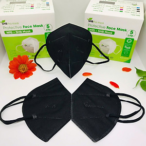 Khẩu trang N95 SHB Pro mask người lớn hộp 20 cái, Khẩu trang KN95 cao cấp 5 lớp kháng khuẩn chuẩn FFP2