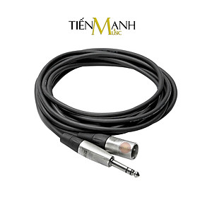 Dây Cáp Loa Kiểm Âm Hosa Pro Balanced Rean by Neutrik XLR Canon Đực sang 6ly Stereo TRS Dài 0.45m, 0.9m, 1.5m, 3m, 6m HSX-001.5, HSX-003, HSX-005, HSX-010, HSX-020 Cable 1/4 in to XLR3M Hàng Chính Hãng