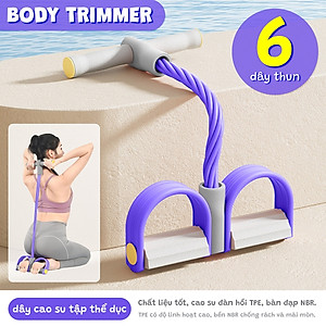 Dây Tập Bụng 6011N,Dây Kéo Đàn Hồi Kháng Lực  Ống Cao Su, Dây Kéo Tập Gym