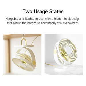 Xiaomi Youpin 3Life Quạt Mini Để Bàn 3 Tốc Độ Gió Sạc USB Yên Tĩnh Tốt Cho Nhà Ở / Văn Phòng / Xe Hơi Hàng nhập khẩu