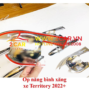 Ốp tay nắm, hõm cửa xe Ford Territory 2022, 2023 mạ Crom cao cấp