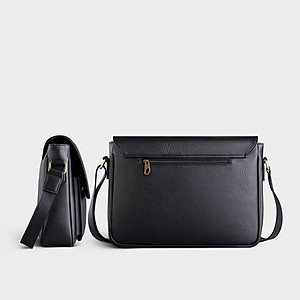 Túi Trita ( Thời trang nam dáng ngang phối ngăn đôi - Túi đeo chéo da RTN6 )