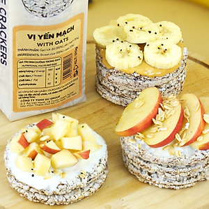 Bánh gạo lứt GUfoods (170g) - Không chiên dầu, Không đường, Từ gạo và ngũ cốc nguyên hạt, Lành mạnh, Phù hợp Eat clean, Ăn vặt healthy, Thực dưỡng, Tập gym, Thuần chay, Đa dạng hương vị