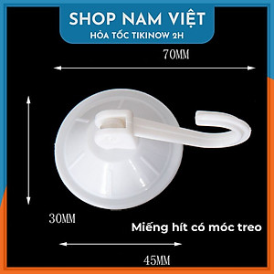 Set 5 Miếng Hít Chân Không Siêu Chắc Đa Năng, Hít Cửa Kính Oto, Treo Đồ Nhà Tắm