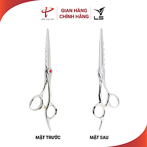 Kéo cắt tóc VLS FA33/6.0 inches lưỡi thẳng quai offset vênh đỡ ngón cố định - Hàng chính hãng