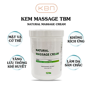 [KHUYẾN MÃI] Kem Massage TBM Chuyên Dùng Cho Mặt Và Cơ Thể - Natural Massage Cream (Hàng Chính Hãng)