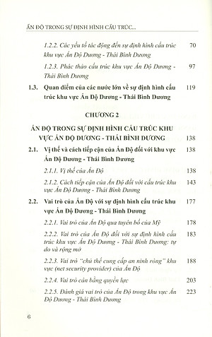 ẤN ĐỘ Trong Sự Định Hình Cấu Trúc Khu Vực ẤN ĐỘ DƯƠNG - THÁI BÌNH DƯƠNG (Sách chuyên khảo)