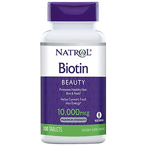 Biotin mọc tóc Natrol Beauty Mỹ hỗ trợ tóc mọc nhanh hơn, dày hơn, cho mái tóc khỏe mạnh, làn da rạng rỡ và móng tay chắc khỏe - QuaTangMe Extaste