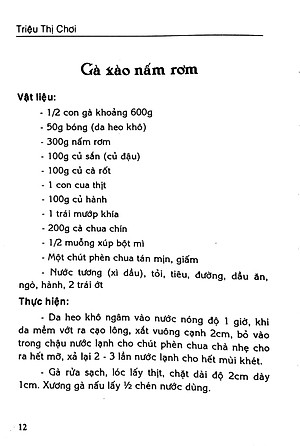 Sách Các Món Ăn Thông Dụng