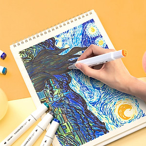 Bút Màu Marker Hai Đầu Cao Cấp Deli 70801