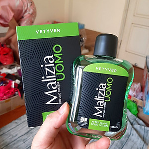Nước dưỡng sau cạo râu Malizia Vetyver After Shave 100ml tặng kèm móc khóa