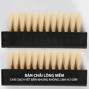 Bộ Vệ Sinh Giày Dép Làm Sạch Chuyên Sâu Giặt Giày gồm 1 bình xịt tạo bọt dung tích 150ml, 1 khăn mềm, 1 bàn chải mềm