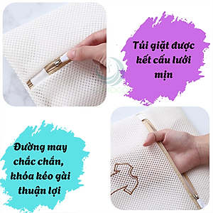 Set 7 Túi Lưới Giặt Quần Áo Cao Cấp – Bảo Vệ Vải, Giữ Form Chuẩn Bộ 7 Túi Giặt Bảo Vệ Quần Áo – Vải Lưới 3 Lớp, Khóa Kéo Chắc Chắn Bộ Túi Giặt Đa Năng – Bảo Quản Quần Áo Trong Máy Giặt