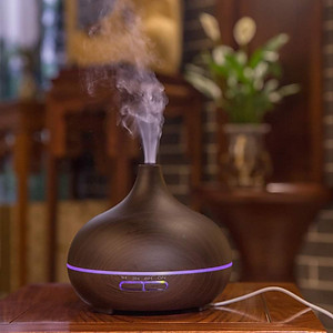 Máy khuếch tán tinh dầu Oricen Bình Hoa Cổ Cao Màu Nâu(điều khiển bằng Remote)