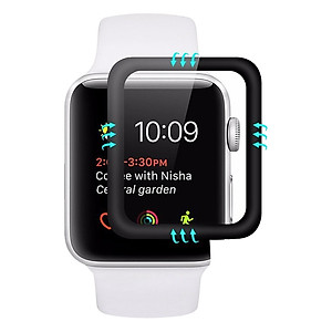 Miếng Dán Cường Lực Glass 3D 9H Full Màn Hình Cho Apple Watch - Hàng chính hãng