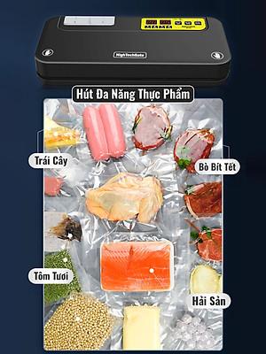 Máy hút chân không thực phẩm NT35 bán công nghiệp, đường hàn lớn 35cm, tự động và không kén túi, tích hợp tính năng thổi phồng, hàng chính hãng