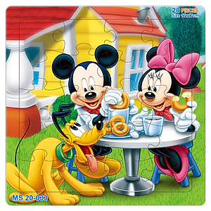 05 bộ tranh xếp hình 20 mảnh size 17x17cm – đồ chơi trí tuệ cho bé từ 2 tuổi – Combo Hoạt hình 3