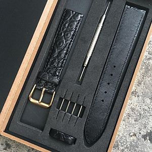 Dây Da Đồng hồ Cá sấu Xuất Khẩu