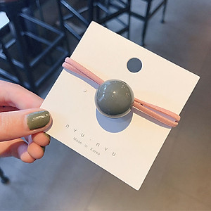 Dây buộc tóc nữ đính hạt tròn Acrylic [Set 5 dây] NASI dễ thương phong cách hàn quốc thun cột tóc nữ co giãn tốt phụ kiện tóc