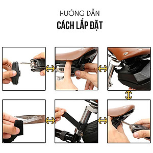 Túi Gắn Gác Yên Sau Xe Đạp Gác Yên Vân Carbon Cao Cấp Chất Liệu EVA MaiLee