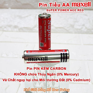 Pin tiểu Maxell Supper Power ACE Red Vỏ Nhôm – Vỉ 8+1=9 Viên AA x 1.5V