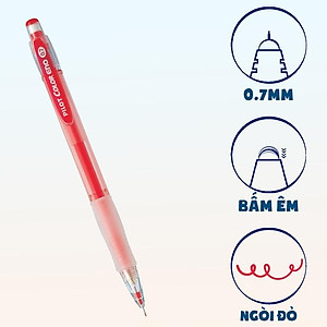 Bút Chì Bấm Pilot Color Eno HCR-197-R - Thân Đỏ