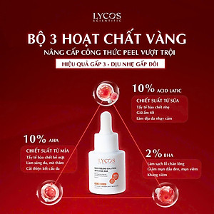Combo 3 - Sáng Da Mờ Nám Lycos : Tinh chất Peel Da Lycos + Kem Nám Đêm Lycos + Dưỡng ẩm Lycos