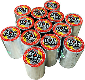 20 cuộn Giấy in nhiệt, in bill, in hóa đơn TOPCASH khổ K57mm / 58mm x 45mm dùng cho máy in nhiệt in hóa đơn – Hàng chính hãng.