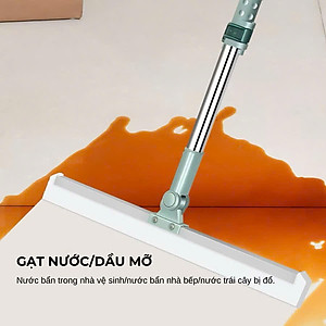 Cây Gạt Nước Chà Sàn Nhà Tắm Silicon Thông Minh Xoay 360 Độ LOẠI 50CM - HÀNG CHÍNH HÃNG MINIIN