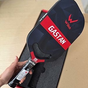 Vợt chơi Pickleball cao cấp Wi-ka Gastan - mặt vợt nhám, Carbon T1000