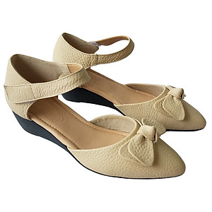 Giày búp bê nữ đế xuồng da bò BIGGBEN BB95