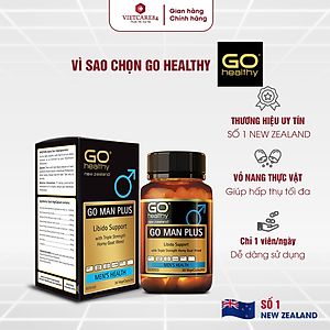 Bộ Sản Phẩm 2 Hộp Viên Uống Tăng Sinh Lý Nam New Zealand Go Man Plus 30 Viên | Giúp Tăng Cường Sinh Lực, Sinh Lý Ở Nam Giới - Nhập Khẩu Chính Hãng