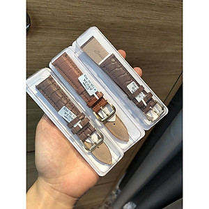 Dây da đồng hồ nam và nữ dây cá sấu ép