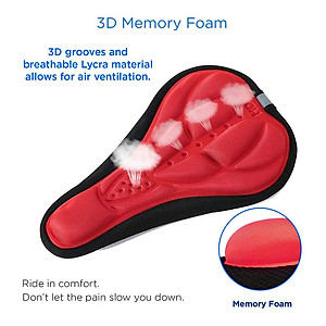 Miếng bọc yên xe đạp thể thao êm ái,chống trượt,có dây rút điều chỉnh - Hàng chính hãng