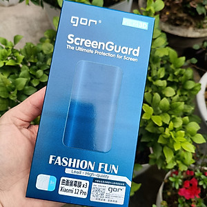 Miếng Dán Dẻo Gor Cho Xiaomi 12 Pro Full Màn Hình, Dán Dẻo 3D Trong Suốt Vuốt Mượt, Hạn Chế Bám Vân Tay - Hãng Gor - Hàng Nhập Khẩu