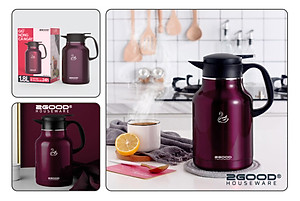 Phích Pha Trà, Bình Giữ Nhiệt, Bình Ủ 2GOOD B16 (1.8L) Hàng Chính Hãng 2GOOD Giữ Nhiệt Nóng Lạnh Suốt 24h