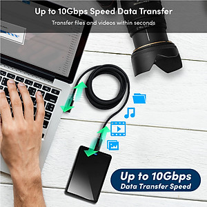 Dây sạc type C to C PROLiNK GCC_100G2_01 dài 2M, Sạc siêu nhanh 100W, truyền dữ liệu audio, video 4K - Hàng chính hãng