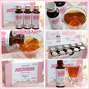 Collagen nước đậm đặc De Happy 10.000 mg ( Nhật ) Tăng sức độ đàn hồi, giảm nếp da, làm chậm quá trình lão hóa da, khớp, tăng cường sức khỏe tổng thể - QuaTangMe Extaste