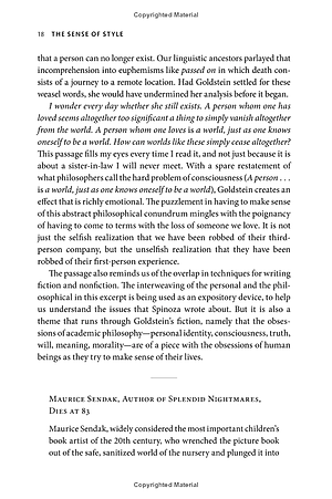 The Sense of Style : The Thinking Person's Guide to Writing in the 21st Century