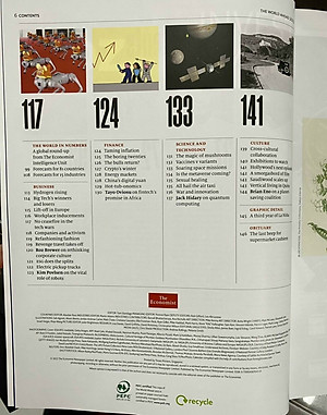 Tạp chí tiếng Anh: The World Ahead 2023 - nhập khẩu từ Singapore, ấn bản 1 năm 1 lần của The Economist