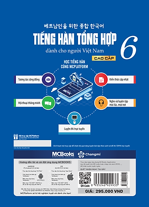 Sách Giáo Trình Tiếng Hàn Tổng Hợp Cao Cấp 6 - Bản Màu