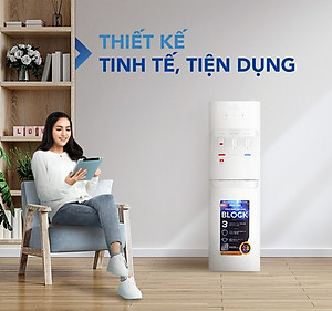 Cây nước nóng lạnh hút bình Hòa Phát HHC383 - Làm lạnh bằng Block - Hàng Chính Hãng
