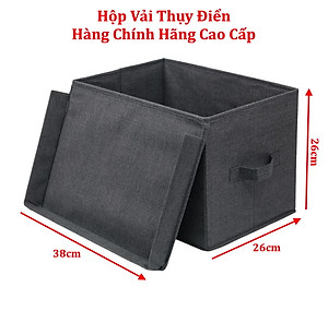 Bộ 2 chiếc hộp vải đựng đồ Thụy Điển 24L, Combo 2 chiếc túi vải đa năng TD1 có chọn màu miDoctor