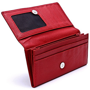 Bộ Thắt Lưng Và Ví Nữ Da Bò Huy Hoàng HT5111-HT3121 (Đỏ)