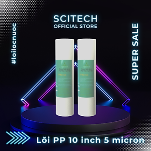 Combo 2 lõi lọc nước số 1 PP 10 inch 5 micron dùng trong máy lọc nước Nano/UF/RO, bộ lọc thô - Hàng chính hãng