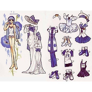 Búp bê giấy thay đồ thời trang đồ chơi cắt thủ công cho bé / Notebook búp bê giấy NHẬT BẢN - bách hóa na na