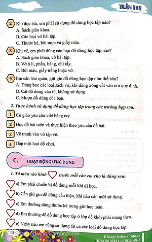 Sách Thực Hành Kĩ Năng Sống Lớp 1